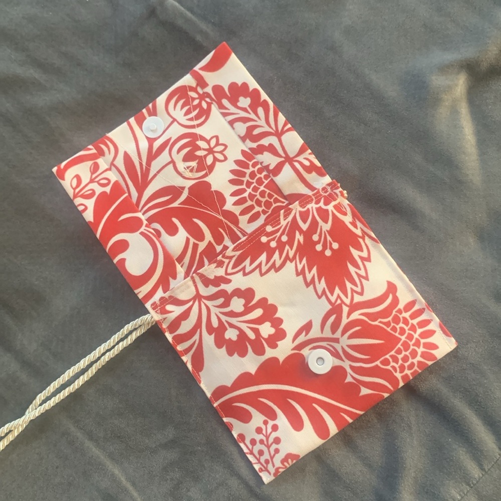 NEW Handmade Red & White Print Fabric Mini Bag โค๏ธ๐ค - Picture 4 of 5